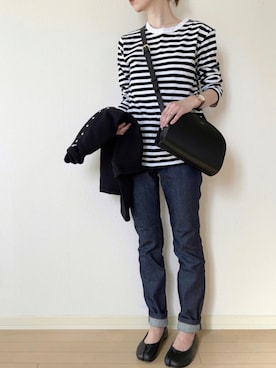 「THE SHINZONE（ザ　シンゾーン）のアイテム（腕時計）」を使った、𝐀𝐍𝐘さん（レディース・156cm）の秋コーディネート