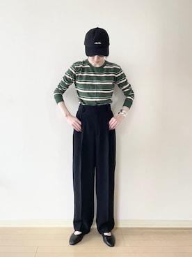 「アイテム（その他シューズ）」を使った、𝐀𝐍𝐘さん（レディース・156cm）の秋コーディネート