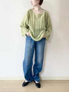 「アイテム（その他シューズ）」を使った、𝐀𝐍𝐘さん（レディース・156cm）の夏コーディネート