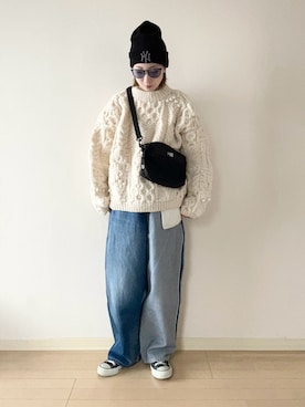 𝐀𝐍𝐘さん(レディース・156cm)の冬コーディネート