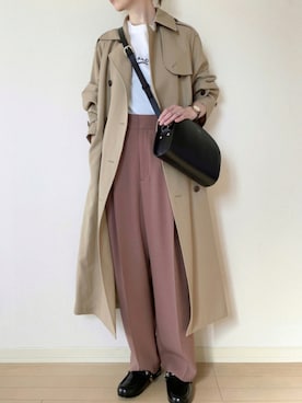 anyさんの「＜6(ROKU)＞GEORGETTE TUCK PANTS/パンツ ◆」を使ったコーディネート