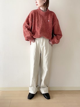 「アイテム（その他）」を使った、𝐀𝐍𝐘さん（レディース・156cm）の冬コーディネート