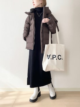 𝐀𝐍𝐘さん（レディース・156cm）の冬コーディネート