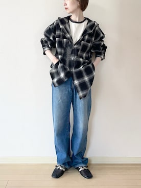 「アイテム（ドレスシューズ）」を使った、𝐀𝐍𝐘さん（レディース・156cm）の夏コーディネート