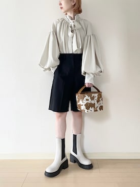 𝐀𝐍𝐘さん（レディース・156cm）の秋コーディネート