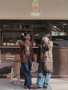 「nest Robe（ネストローブ）のアイテム」を使った、meowmeさん（レディース・166cm）の春コーディネート