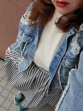 「CASPER JOHN AIVER（キャスパージョンアイバー）のアイテム」を使った、kyanさん（レディース・159cm）の春コーディネート