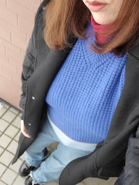 「Candy Stripper（キャンディストリッパー）のアイテム（ダウンジャケット/コート）」を使った、kyanさん（レディース・159cm）の冬コーディネート