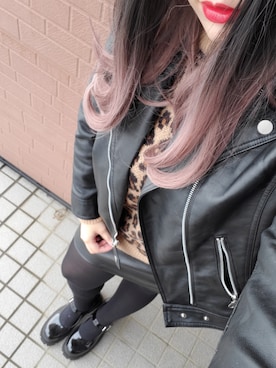 「ZARA（ザラ）のアイテム（シューズ、ブラック系）」を使った、kyanさん（レディース・159cm）の冬コーディネート