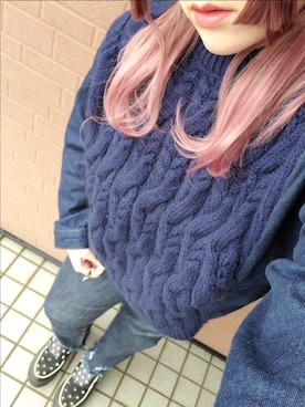 「Candy Stripper（キャンディストリッパー）のアイテム（シューズ）」を使った、kyanさん（レディース・159cm）の秋コーディネート