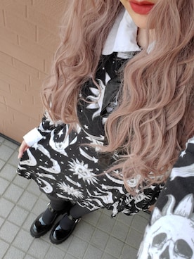 「KILL STAR（キルスター）のアイテム（ワンピース/ドレス）」を使った、kyanさん（レディース・159cm）の秋コーディネート
