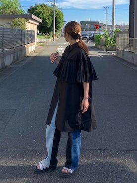 「haushca（ハウシュカ）のアイテム」を使った、imariさん（レディース・160cm）の夏コーディネート