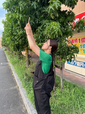 「つなぎ」｜imariさん（レディース・160cm）の秋コーディネート