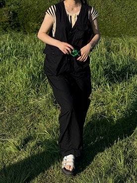 「ZARA（ザラ）のアイテム」を使った、imariさん（レディース・160cm）の夏コーディネート