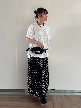 「Samansa Mos2（サマンサ モスモス）のアイテム」を使った、おゆいさん（レディース・151cm）の夏コーディネート