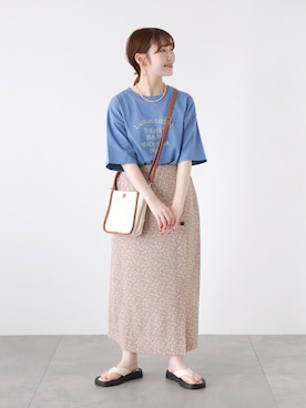 「ehka sopo（エヘカソポ）のアイテム（アクセサリー）」を使った、おゆいさん（レディース・151cm）の夏コーディネート