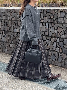 「アイテム（カーディガン/ボレロ）」を使った、おゆいさん（レディース・151cm）の秋コーディネート