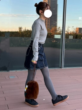 「ehka sopo（エヘカソポ）のアイテム」を使った、おゆいさん（レディース・151cm）の秋コーディネート