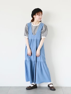 「アイテム（その他シューズ）」を使った、おゆいさん（レディース・151cm）の夏コーディネート