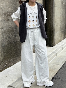 「アイテム（ドレスシューズ）」を使った、おゆいさん（レディース・151cm）の秋コーディネート