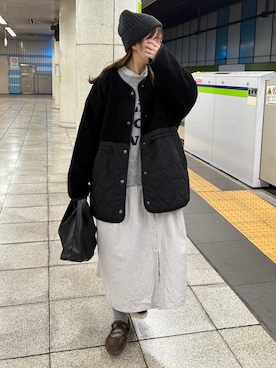 「アイテム（その他アウター）」を使った、おゆいさん（レディース・151cm）の秋コーディネート