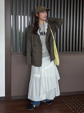 「Samansa Mos2（サマンサ モスモス）のアイテム（帽子）」を使った、おゆいさん（レディース・151cm）の秋コーディネート