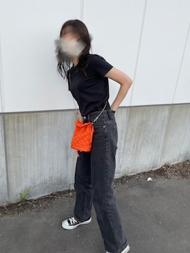 「WC（ダブル シー）のアイテム（パンツ）」を使った、もちさん（レディース・160cm）の夏コーディネート