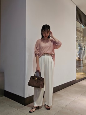 「NOLLEY’S（ノーリーズ）のアイテム」を使った、nol hayashiさん（レディース・158cm）の夏コーディネート