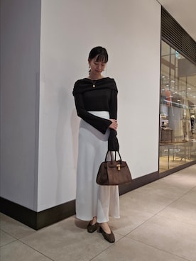 「ナロースカート」｜nol hayashiさん（レディース・158cm）の秋コーディネート