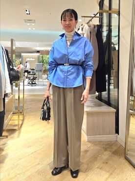 「marco masi（マルコマージ）のアイテム」を使った、nol hayashiさん（レディース・158cm）の冬コーディネート