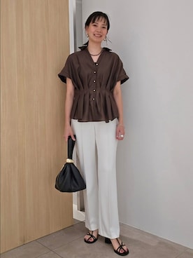 「NOLLEY’S（ノーリーズ）のアイテム（アクセサリー）」を使った、nol hayashiさん（レディース・158cm）の夏コーディネート