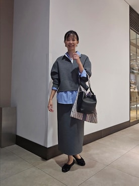「アイテム（アクセサリー）」を使った、nol hayashiさん（レディース・158cm）の秋コーディネート