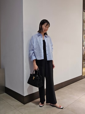 「NOLLEY’S Sophi（ノーリーズソフィ）のアイテム（オールインワン・サロペット）」を使った、nol hayashiさん（レディース・158cm）の夏コーディネート