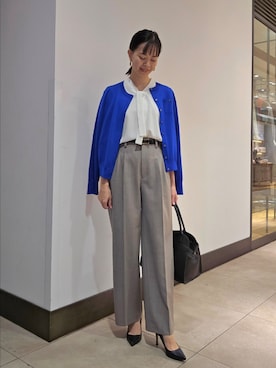 「ボウタイ」｜nol hayashiさん（レディース・158cm）の秋コーディネート