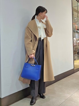 「アイテム（その他アウター、イエロー系）」を使った、nol hayashiさん（レディース・158cm）の秋コーディネート