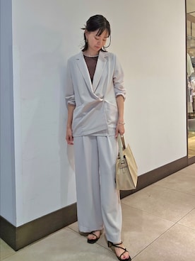 「NOLLEY’S（ノーリーズ）のアイテム（アクセサリー）」を使った、nol hayashiさん（レディース・158cm）の春コーディネート