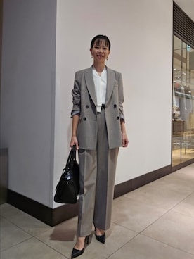 「スーツ」｜nol hayashiさん（レディース・158cm）の秋コーディネート