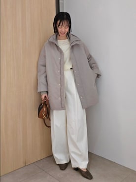 「upperhights（アッパーハイツ）のアイテム」を使った、nol hayashiさん（レディース・158cm）の秋コーディネート