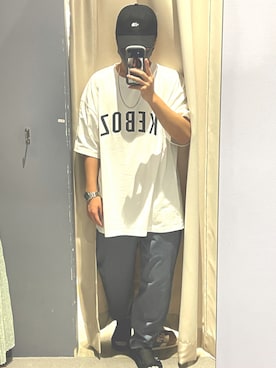 「ARMANI EXCHANGE（アルマーニエクスチェンジ）のアイテム（腕時計）」を使った、HIROKIさん（メンズ・175cm）の夏コーディネート