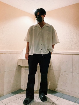 「RIN（リン）のアイテム（パンツ）」を使った、tmtizzleさん（メンズ・183cm）の夏コーディネート