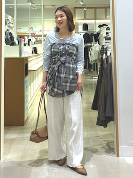 「LE TALON（ルタロン）のアイテム」を使った、かずみさん（レディース・156cm）の秋コーディネート