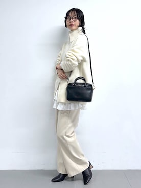 「AIM（エイム）のアイテム」を使った、blmikuroさん（レディース・164cm）の冬コーディネート