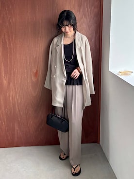 「ADD CULUMN（アドカラム）のアイテム」を使った、blmikuroさん（レディース・164cm）の春コーディネート