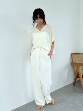 「BABYLONE（バビロン）のアイテム」を使った、blmikuroさん（レディース・164cm）の春コーディネート