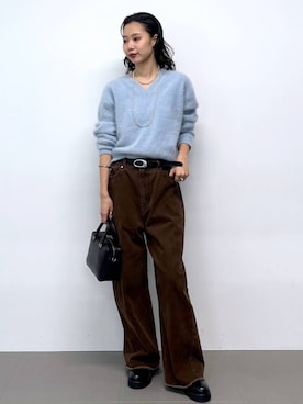 「MOHI（モヒ）のアイテム（ブーツ）」を使った、blmikuroさん（レディース・164cm）の秋コーディネート