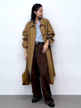「BABYLONE（バビロン）のアイテム」を使った、blmikuroさん（レディース・164cm）の秋コーディネート
