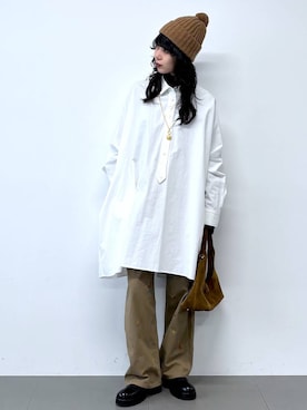 「アイテム（チュニック）」を使った、blmikuroさん（レディース・164cm）の冬コーディネート