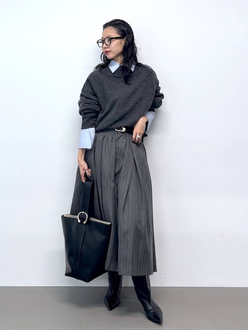 ウールカシミアボトルネックプルオーバー（ニット/セーター