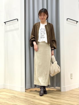 「イチ推しジャケットスタイル」｜「アイテム（その他アウター）」を使った、takeさん（レディース・166cm）の秋コーディネート