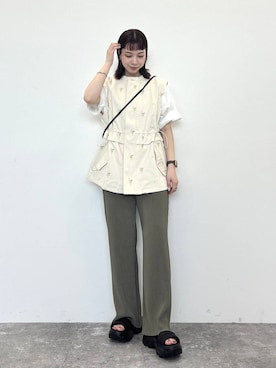 「ORiental TRaffic（オリエンタルトラフィック）のアイテム」を使った、ほしまりさん（レディース・158cm）の春コーディネート